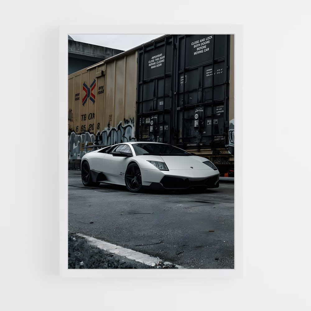 Poster Train & Murcielago – affiche Lamborghini (vue 3)